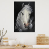 ホワイトホース絵画スタリオンのポスター ポスター (キッチン)