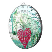 ホワイトホース赤いハートバレンタイン ダーツボード (正面右)