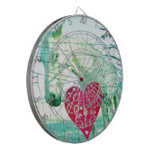 ホワイトホース赤いハートバレンタイン ダーツボード (正面左)