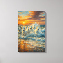 ホワイトホース走ズオンビーチアットサンセット