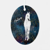 ホワイトホース金ゴールドスタークリスマス メタルオーナメント (正面左)