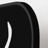 ホワイトホース顔 ピックルボールラケット (左詳細)