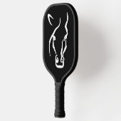 ホワイトホース顔 ピックルボールラケット (左)