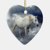 ホワイトホース&海サーフオーナメント セラミックオーナメント (右)