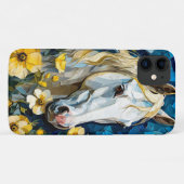 ホワイトホース 美意識 動物 アート 自然 スタイル Case-Mate iPhoneケース (裏面(横))