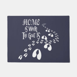 ホワイトホームでヤギが色を選ぶ ドアマット