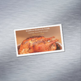 ホワイトホームスタイルの七面鳥の肉調理食品 マグネット名刺