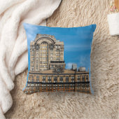 ホワイトホール建物ニューヨークシティ クッション (ブランケット)