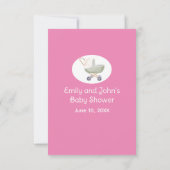 ホワイトボウおむつくじピンクチケット同封カード 招待状 (裏面)