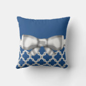 ホワイトボウとクローバーカスタム クッション (裏面)