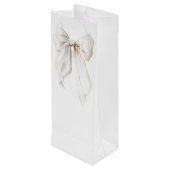 ホワイトボウのブライダルシャワーの感謝の気持ちを表すギフト ワインギフトバッグ (裏面アングル)
