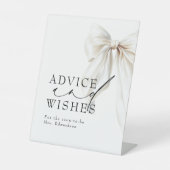 ホワイトボウアドバイスアンドウィッシュブライダルシャワー 台座サイン (正面)