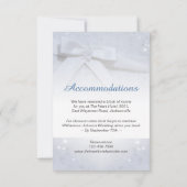 ホワイトボウウェディング　2in1　レセプション　アコモデーション 招待状 (裏面)