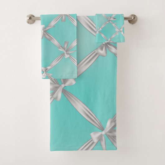 ホワイトボウズターコイズロビンズエッグブルー バスタオルセット (インサイチュ)