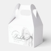 ホワイトボウパール ブライダルシャワー フェイバーボックス (正面サイド)