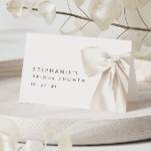 ホワイトボウブライダルシャワーテーブル名カード テーブルナンバー