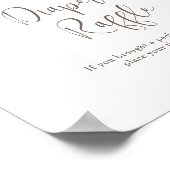 ホワイトボウヴィンテージおむつラッフル ポスター (角)