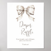 ホワイトボウヴィンテージおむつラッフル ポスター (正面)