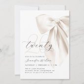 ホワイトボウ二十誕生日 招待状 (正面)