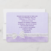 ホワイトボウ結婚の発願の更新 招待状 (正面)