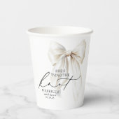 ホワイトボウ シーズタイングザノット ブライダルシャワー 紙コップ (裏面)