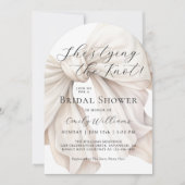 ホワイトボウ シーズ・タイイング・ザ・ノット ブライダルシャワー 招待状 (正面)