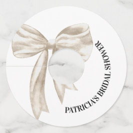 ホワイトボウ シーズ タイング ザ ノット ブライズシャワー ワイングラスタグ