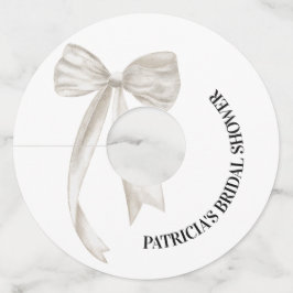 ホワイトボウ シーズ タイング ザ ノット ブライズシャワー ワイングラスタグ