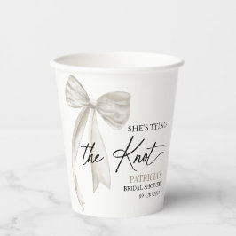 ホワイトボウ シーズ タイング ザ ノット ブライズシャワー 紙コップ