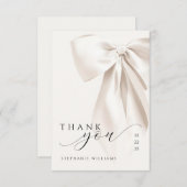 ホワイトボウ ブライダルシャワー サンキューカード (正面/裏面)