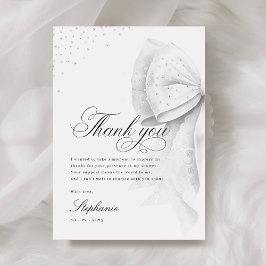 ホワイトボウ ブライダルシャワー サンキューカード