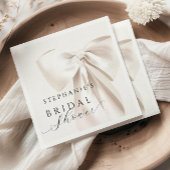 ホワイトボウ ブライダルシャワー スタンダードカクテルナプキン