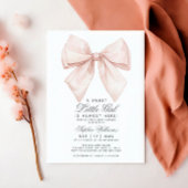 ホワイトボウ リトルガール ベビーシャワー 招待状