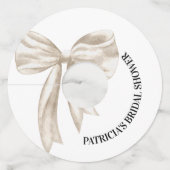 ホワイトボウ 彼女は結婚する ブライダルシャワー ワイングラスタグ (正面)