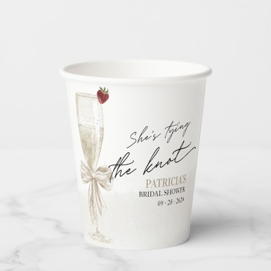 ホワイトボウ 彼女は結婚する ブライダルシャワー 紙コップ (裏面)