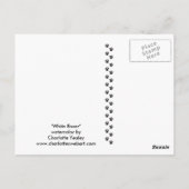 ホワイトボクサーオリジナルドッグアートハガキ ポストカード (裏面)