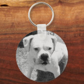 ホワイトボクサー キーホルダー (正面)