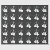 ホワイトボクシンググローブボクサー ラッピングペーパー (フラット)