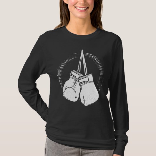 ホワイトボクシンググローブボクサー Tシャツ (正面)
