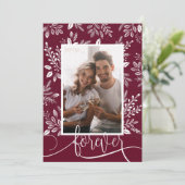 ホワイトボタニカルフォト結婚ズ セーブザデート (スタンド正面)