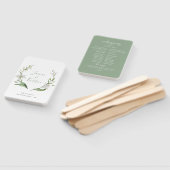 ホワイトボタニカルフローラ結婚リース ハンドファン (組立なし)