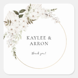 ホワイトボホフローラありがとう2 スクエアシール