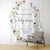 ホワイトボホフローラベビーシャワー タペストリー (インサイチュ)