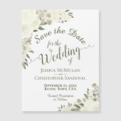 ホワイトボホフローラ日付書道磁石を保存 (正面)