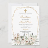 ホワイトボホールバプテスマスペインの招待状 招待状 (正面)