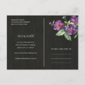 ホワイトボホ素朴フローラバードハウス日付を保存 案内ポストカード (裏面)