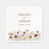 ホワイトボホ結婚のナプキンス スタンダードカクテルナプキン (正面)