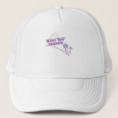 ホワイトボーイサマーレトロ面白いシャツアイロンUSA キャップ (正面)