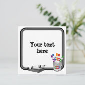 ホワイトボードカスタマイズカード、テキスト (スタンド正面)