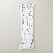 ホワイトボードボディピロー (50.8cm x 137.1cm) ボディピロー (正面縦)